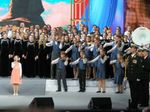 Кремлевский Дворец, 2014. Сводный хор, оркестр, солисты. Руслан во втором ряду